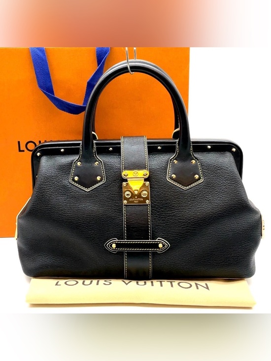 Louis Vuitton Handbags - Louis Vuitton Noir Suhali Angenieux PM Satchel